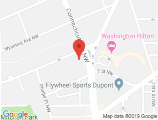 map of Churchill Hotel Near Embassy Row