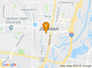 map of The Westin Jackson