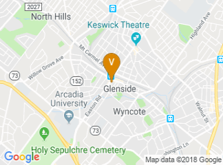 map of Downtown Glenside