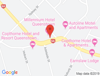 map of Millennium Hotel Queenstown