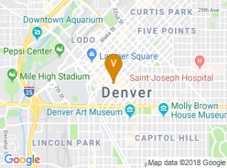 map of Le Méridien Denver Downtown