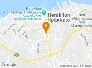 map of Galaxy Hotel Iraklio