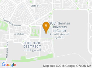 map of GUC (German University in Cairo)