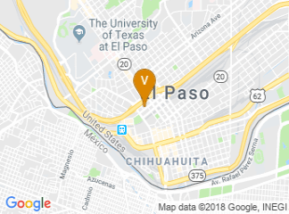 map of DoubleTree by Hilton Hotel El Paso Downtown