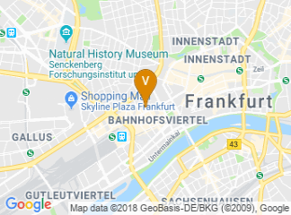 map of Hilton Garden Inn Frankfurt City Centre