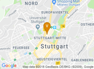 map of Design Offices in Stuttgart Mitte