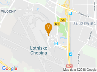 map of Renaissance Warsaw Airport Hotel