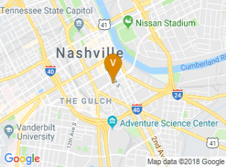 map of AC Hotel Nashville Downtown