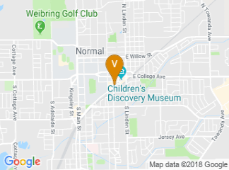 map of Hyatt Place Bloomington / Normal