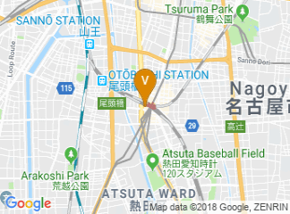 map of Crowne Plaza Ana Grand Court Nagoya