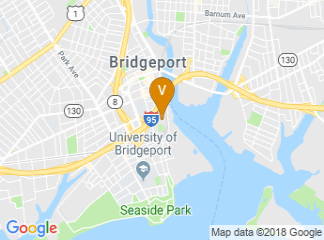 map of Webster Bank Arena
