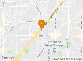 map of Crowne Plaza Sacramento Northeast