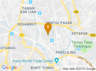 map of The Kuala Lumpur Performing Arts Centre (KLPAC)