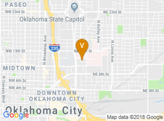 map of The University Of Oklahoma Health Sciences Center