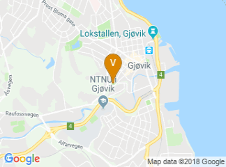 map of Gjøvik Olympic Cavern Hall