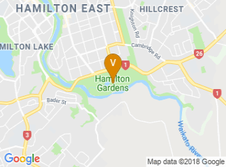 map of Hamilton Gardens