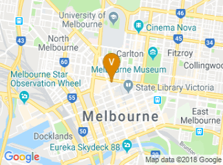 map of Mercure Melbourne Therry Street