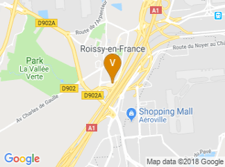 map of Golden Tulip Paris Aéroport CDG Villepinte