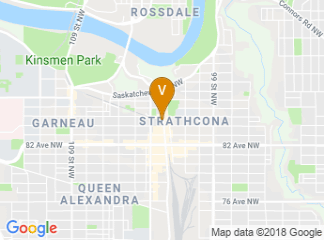 map of Old Strathcona Performing Arts Centre