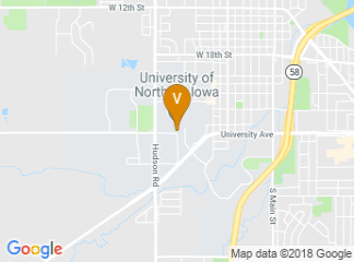 map of University of Northern Iowa