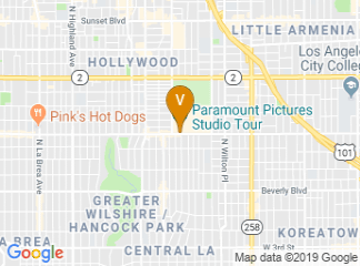 map of Paramount Pictures Studio Tour