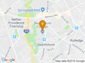 map of Scott Arboretum of Swarthmore College