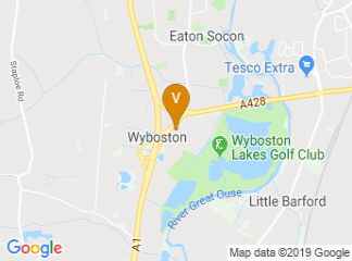 map of Wyboston Lakes Resort