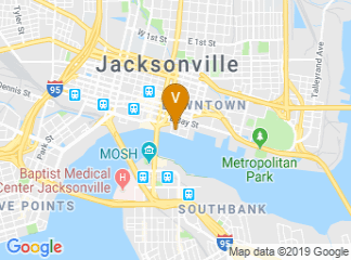 map of Trellises Restaurant at Hyatt Regency Jacksonville Riverfront