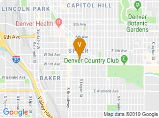 map of Art Students League of Denver