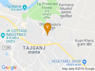 map of Radisson Blu Agra Taj East Gate