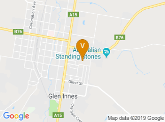 map of Glen Innes Showground
