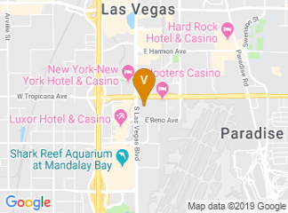 map of Tropicana Las Vegas - a DoubleTree by Hilton Hotel