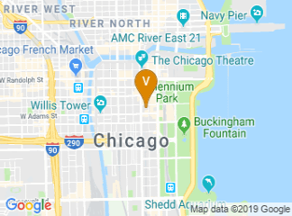 map of The Palmer House a Hilton Hotel