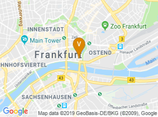 map of Fleming's Hotel Frankfurt Main-Riverside