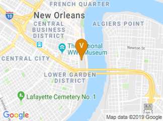 map of New Orleans Ernest N. Morial Convention Center