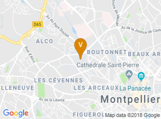 map of Montpellier SupAgro