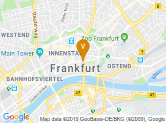 map of Evangelischer Regionalverband Frankfurt am Main
