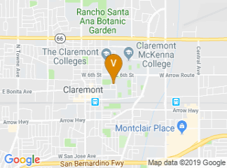 map of Pomona College