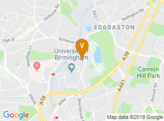 map of Edgbaston Park Hotel