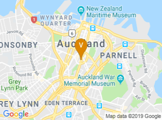 map of Auckland Town Hall