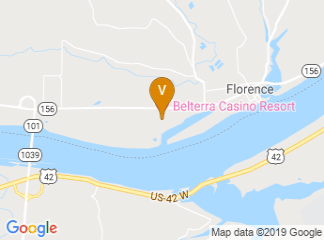 map of Belterra Casino Resort