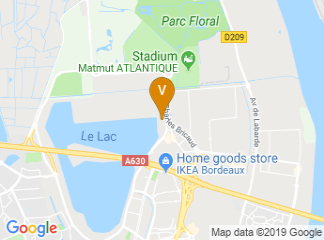 map of Congresses and Exhibitions Bordeaux
