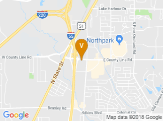 map of Hilton Jackson Mississippi