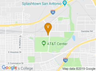 map of San Antonio Stock Show & Rodeo