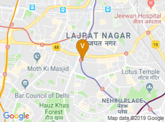map of Park Inn by Radisson New Delhi Lajpat Nagar