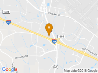map of Embassy Suites by Hilton Greensboro - Airport