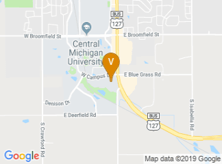 map of Comfort Inn & Suites and Conference Center
