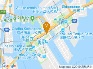 map of Tokyo Big Sight Aomi Exhibition Halls