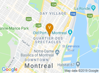 map of J.-A.-DeSève - University of Quebec at Montreal