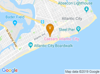 map of Palace Court Buffet Caesars Atlantic City